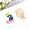 Wholesale Diy Zinc Alloy Jewelry Accessories Cartoon Style Oil Dripping Pendant Keychain For Car