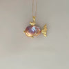 Wholesale Dopamine Clownfish Necklace Copper Natural Specialshaped Baroque Pearl Zircon Electroplating Animal Zodiac Style