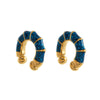 Wholesale Dopamine Fine Glitter Geometric Diamond Stainless Steel Hoop Earrings For Women