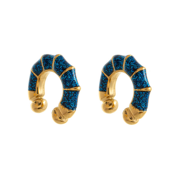 Wholesale Dopamine Fine Glitter Geometric Diamond Stainless Steel Hoop Earrings For Women
