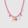 Wholesale Dopamine Titanium Steel Necklace Heart Shaped Baroque Pearl Pendant Electroplated