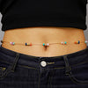 Wholesale Dopaminecolored Natural Stone Beaded Iron Waist Chain Unisex Bohemian Vacation Style