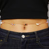 Wholesale Dopaminecolored Natural Stone Beaded Iron Waist Chain Unisex Bohemian Vacation Style
