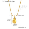 Wholesale Double Layer Bead Necklace Stainless Steel Pvd Electroplated Geometric Light Luxury Fashion Jewelry