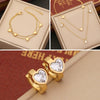 Wholesale Double Layer Love Clavicle Chain Heart Shaped Stainless Steel Necklace With Electroplating For Women