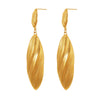 Wholesale Double Shell Long Earrings Stainless Steel Pvd Electroplated Geometric Light Luxury Women's Accessories