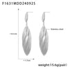 Wholesale Double Shell Long Earrings Stainless Steel Pvd Electroplated Geometric Light Luxury Women's Accessories
