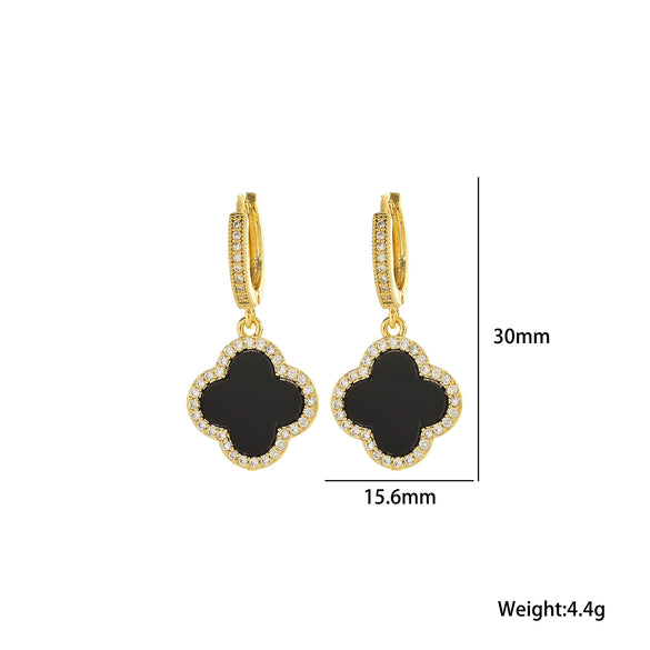 Wholesale Doublelayer Clover 360Degree Rotating Ochain Necklace Titanium Steel Electroplated In Vacuum Furnace For Women