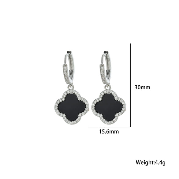 Wholesale Doublelayer Clover 360Degree Rotating Ochain Necklace Titanium Steel Electroplated In Vacuum Furnace For Women