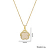 Wholesale Doublelayer Clover 360Degree Rotating Ochain Necklace Titanium Steel Electroplated In Vacuum Furnace For Women