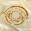 Wholesale Doublelayer Flat Snake And Cuban Chain Goldplated Stainless Steel Cross Bracelet With Geometric Pattern And Vacuum Plating In 18K Furnace For Women And Unisex