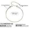 Wholesale Doublelayer Stackable Geometric Round Bead Snake Chain Bracelet Stainless Steel 18K Gold Plated For Women