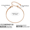 Wholesale Doublelayer Stackable Geometric Round Bead Snake Chain Bracelet Stainless Steel 18K Gold Plated For Women