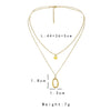 Wholesale Doublelayer Stainless Steel And Titanium Steel Oshaped Oval Circle Necklace With Geometric Design For Women Electroplated