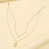 Wholesale Doublelayer Stainless Steel And Titanium Steel Oshaped Oval Circle Necklace With Geometric Design For Women Electroplated