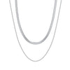 Wholesale Doublelayered Snake Bone Chain Necklace For Women Geometric Retro Gold Electroplated Calendering Chain