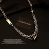 Wholesale Doublelayered Starshaped Geometric Twist Chain Necklace For Women With Vacuum Plating In Furnace