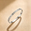 Wholesale Doublerow Full Diamond Clasp 18K Goldplated Titanium Steel Bracelet With Geometric Light Luxury Style And Polish Processing