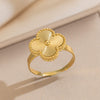 Wholesale Doublesided Laser Electroplated Titanium Steel Necklace With Fourleaf Clover Heart Water Drop Bell Patterns Unisex Light Luxury Geometric Jewelry