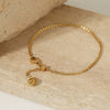 Wholesale Drawable Simple Round Ball Bracelet For Women Stainless Steel Geometric Vacuum Electroplated Heavy Industry Light Luxury Cold Style Minimalist Bracelet