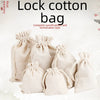 Wholesale Drawstring Cotton Cloth Jewelry Storage Bag With Silk Screen Printing