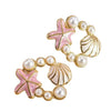 Wholesale Dripping Oil Style Animal Zodiac Pattern Stainless Steel Earrings For Women
