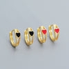 Wholesale Drop Earrings 925 Silver Geometric Love Glaze Electroplating For Women