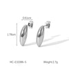 Wholesale Drop Earrings Stainless Steel Geometric Electroplating