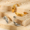 Wholesale Drop Earrings Stainless Steel Geometric Electroplating