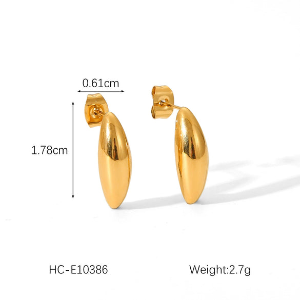 Wholesale Drop Earrings Stainless Steel Geometric Electroplating