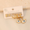 Wholesale Drop Oil Heart Shaped Stainless Steel Earrings For Women