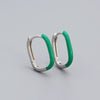 Wholesale Drop Oil Ushaped Geometric Style S925 Silver Earrings For Women