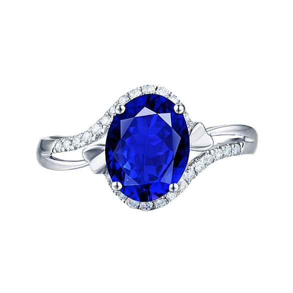 Wholesale Drop Shape Imitation Natural Tanzanite Green Diamond Sapphire Red Diamond Open Ring With Electroplating Design