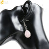 Wholesale Drop Shape Natural Semiprecious Stone And Copper Women's Earrings Minimalist Style
