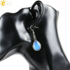 Wholesale Drop Shape Natural Semiprecious Stone And Copper Women's Earrings Minimalist Style