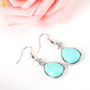 Wholesale Drop Shape Natural Semiprecious Stone And Copper Women's Earrings Minimalist Style
