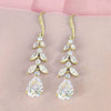 Wholesale Dropshaped Copper Zircon Tassel Women's Earrings