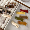 Wholesale Duckbill Hairpin Acetate Geometric Stamping Women's Hair Accessories