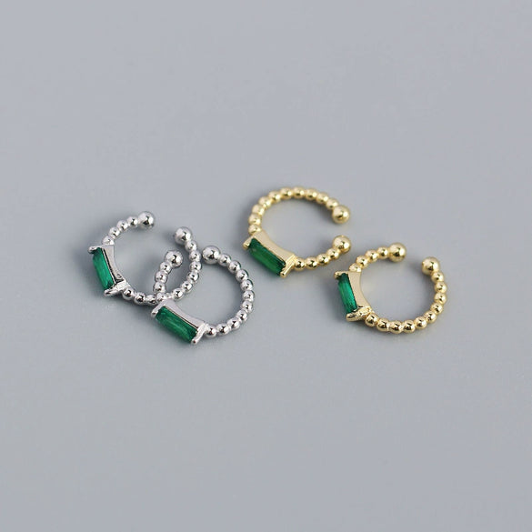 Wholesale Ear Bone Clip Jewelry S925 Sterling Silver Round Bead Geometric Electroplated For Women