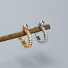 Wholesale Ear Bone Nail S925 Silver Geometric Ushaped Microinsert Puncture Earrings For Women