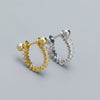 Wholesale Ear Bone Nail S925 Silver Geometric Ushaped Microinsert Puncture Earrings For Women