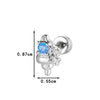 Wholesale Ear Bone Piercing Fashion Ol Style Conch Shape Metal Microinlaid Zircon Electroplated