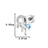 Wholesale Ear Bone Piercing Jewelry Metal Shell Pattern Electroplating Fashion Style