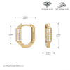 Wholesale Ear Buckle 925 Sterling Silver Inlaid Zircon Geometric Design For Women