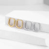 Wholesale Ear Buckle 925 Sterling Silver Inlaid Zircon Geometric Design For Women