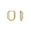 Wholesale Ear Buckle 925 Sterling Silver Inlaid Zircon Geometric Design For Women