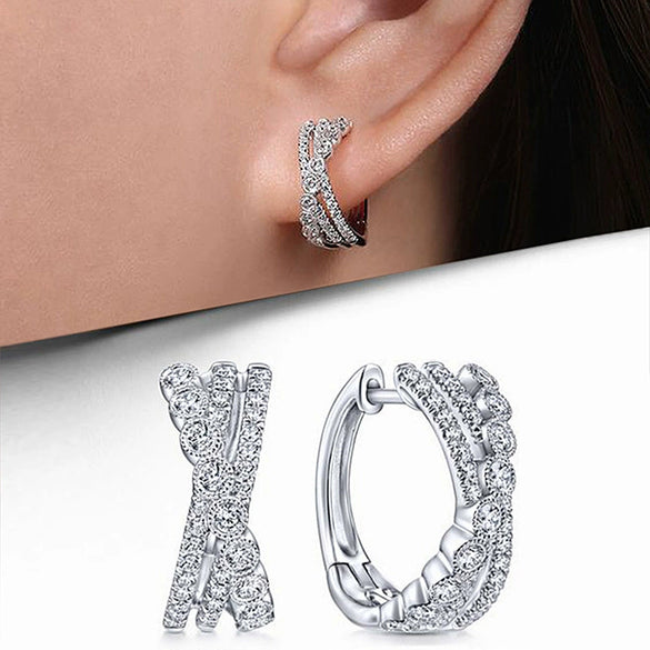 Wholesale Ear Buckles Copper Geometric Hip Hop Style