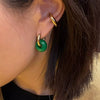 Wholesale Ear Buckles Natural Agate Jade U Shaped Stainless Steel Electroplated Light Luxury Niche Simple