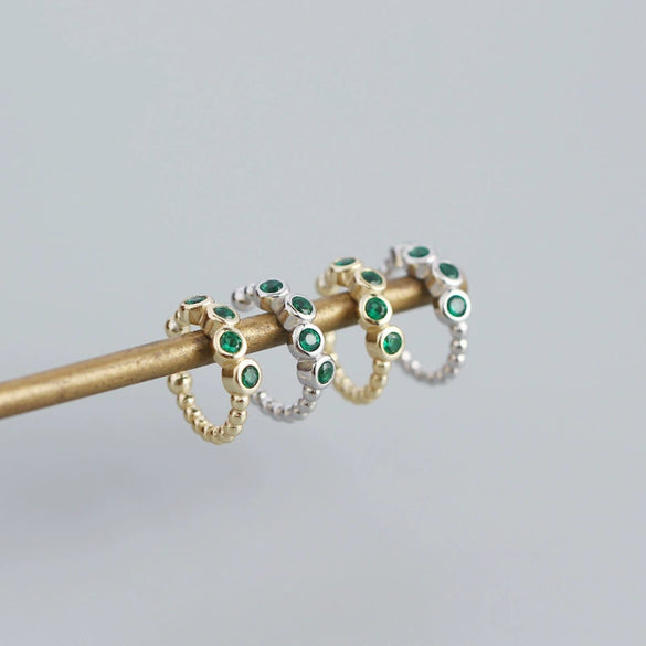 Wholesale Ear Clip S925 Sterling Silver Geometric Metal Wind For Women Electroplated