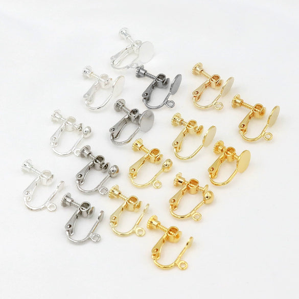 Wholesale Ear Clips Copper Joker Geometric Style Electroplated Diy Ear Accessories